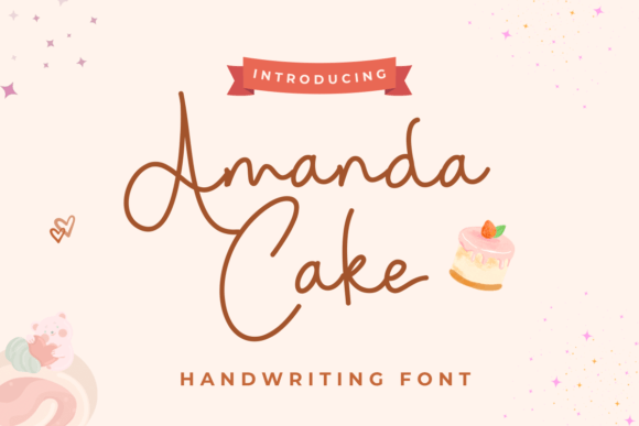 Amanda Cake: A Handwritten Typeface for Modern Web Design