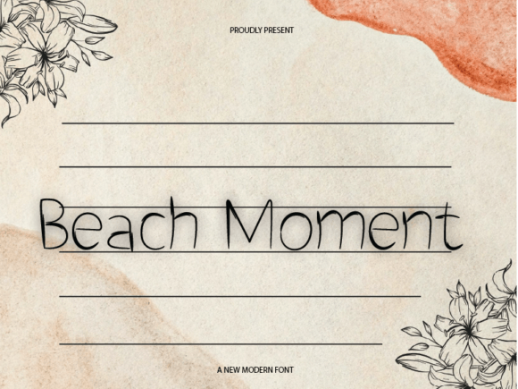 Beach Moment: The Friendly Typeface for Approachable Branding