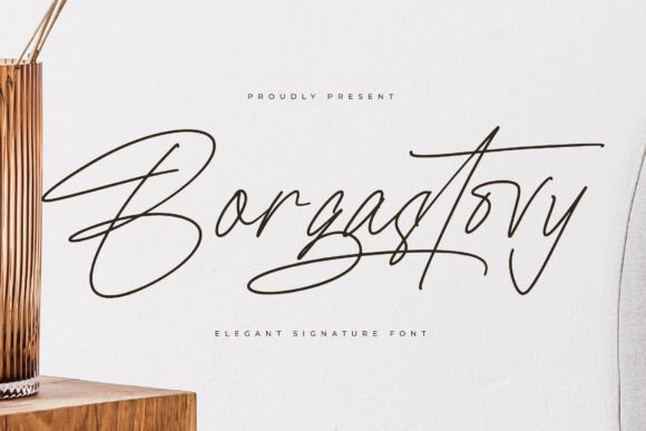 Borgastovy: A Stylish Script Font for Polished Brand Identity