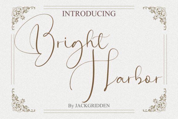Bright Harbor: The Script Typeface for Calm, High-Converting Visuals