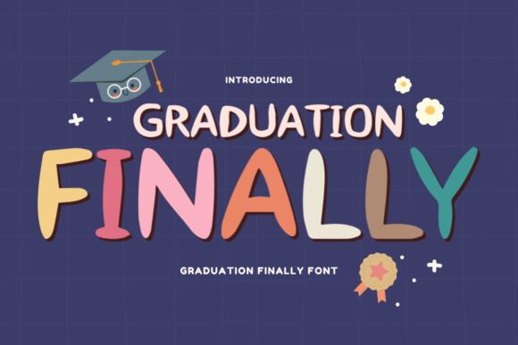 Graduation Finally: A Handwritten Typeface for Celebratory Designs