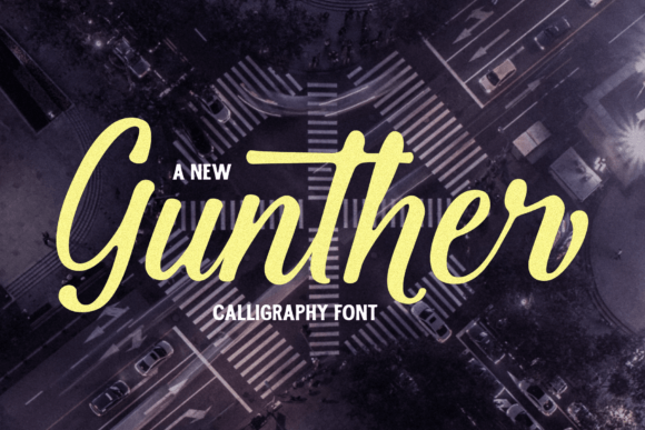 Gunther: The Modern Calligraphy Typeface for Elevating Handmade Brand Identity