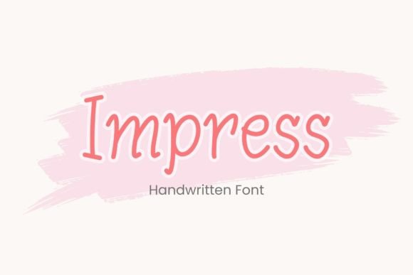 Impress Typeface: Elevate Campaign Visuals with Modern Script
