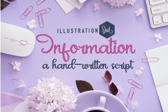 Information Typeface: Elevating Editorial Design with Handwritten Elegance