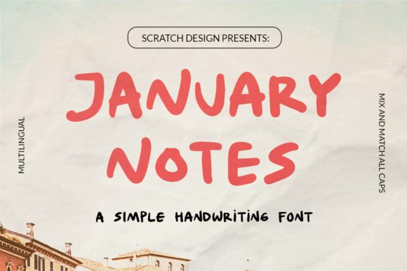 January Notes: The Perfect Handwritten Typeface for Crafters