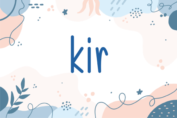 Kir: A Handwritten Typeface for Editorial Warmth