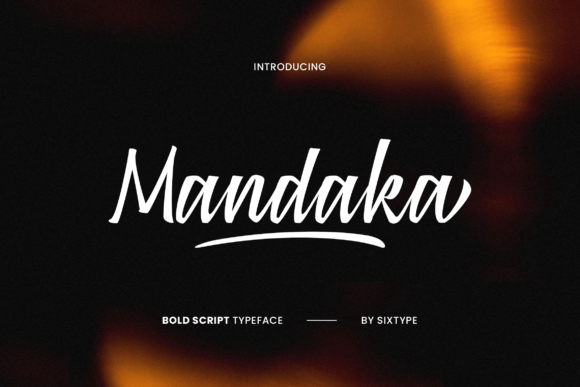 Mandaka Typeface: Bold Retro Style for Handmade Brands