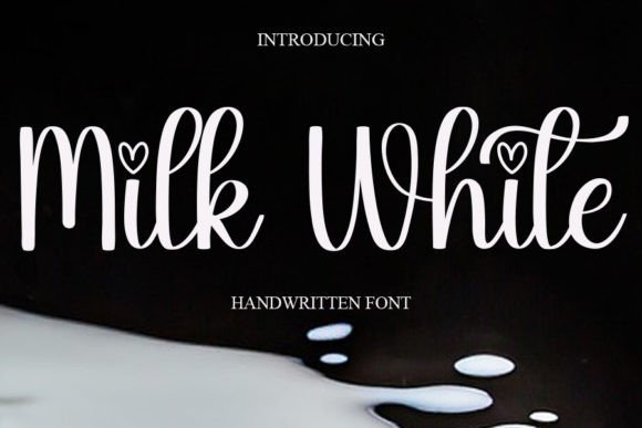 Milk White: The Handwritten Typeface for Scroll-Stopping Brand Visuals