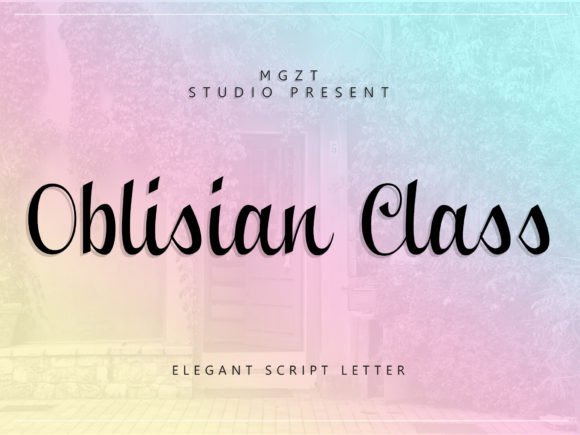 Oblisian Class: Elevating Editorial Design with Elegant Script Typography