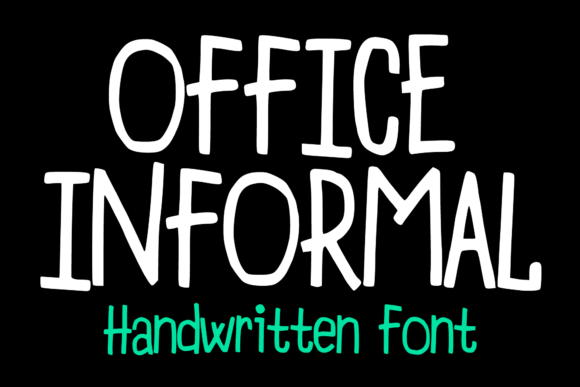 Office Informal: The Handwritten Typeface for Editorial Design