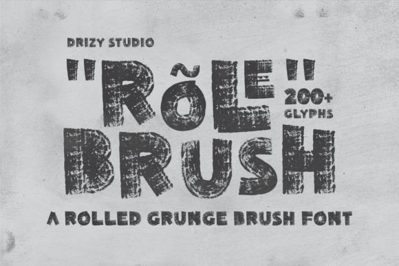 Rolebrush: A Grunge Brush Typeface for Authentic Brand Identity