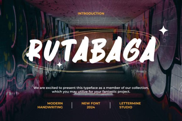 Rutabaga Font: A Handwritten Typeface for Authentic Branding