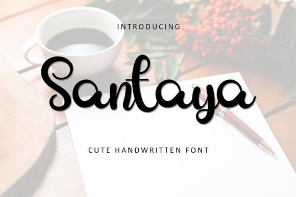 Santaya: Elevating Handmade Brand Identity with Elegant Script Typography