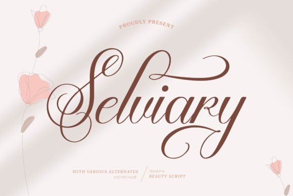 Selviary Typeface: Elevating Campaign Visuals with Elegant Script Design
