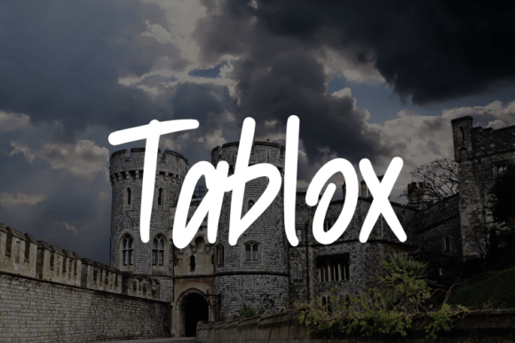 Tablox: The Script Amp Typeface for Handmade Branding