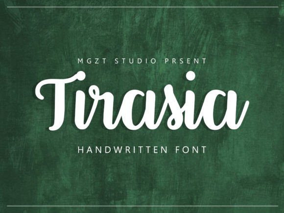 Tirasia: Elevating Editorial Design with Handwritten Elegance