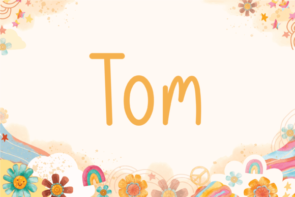 Tom: A Whimsical Handwritten Font for Playful Brand Identity
