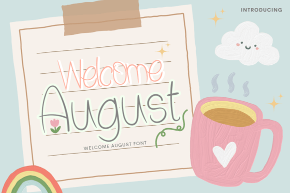 Welcome August Typeface Review for Digital Branding