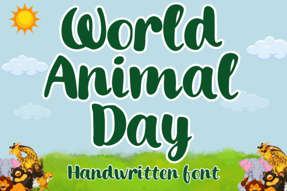 World Animal Day: A Handwritten Typeface for Creative Makers
